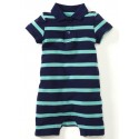 Mamaway Polo Striped Baby Bodysuit