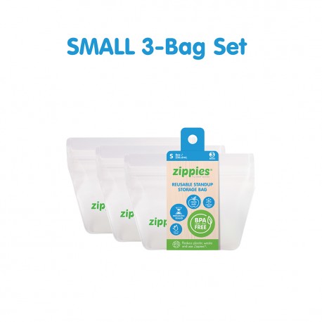 Zippies Reusable Stand Up Storage Bags - Small
