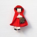 Celestina and Co. Little Red Ridinghood Sculptured Bow