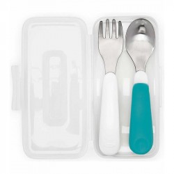 Oxo Tot On the Go Fork and Spoon Set (w/ Travel Case)