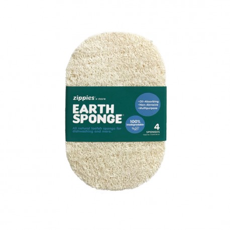 Zippies Earth Sponge Scrubber - 4 Pack
