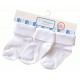Pitcheco 3 in 1 folded white socks w/ rubber - plus size