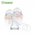 Haakaa Gen 3 Silicone Pump, Bottle and Storage Set 160ml - Nude