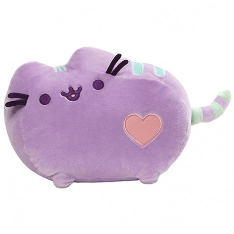 Pusheen by Gund Pusheen Pastel Heart Cat Plush, Purple 12- inches