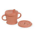 Haakaa Silicone Sip-N-Snack Cup (250ml) - Rust