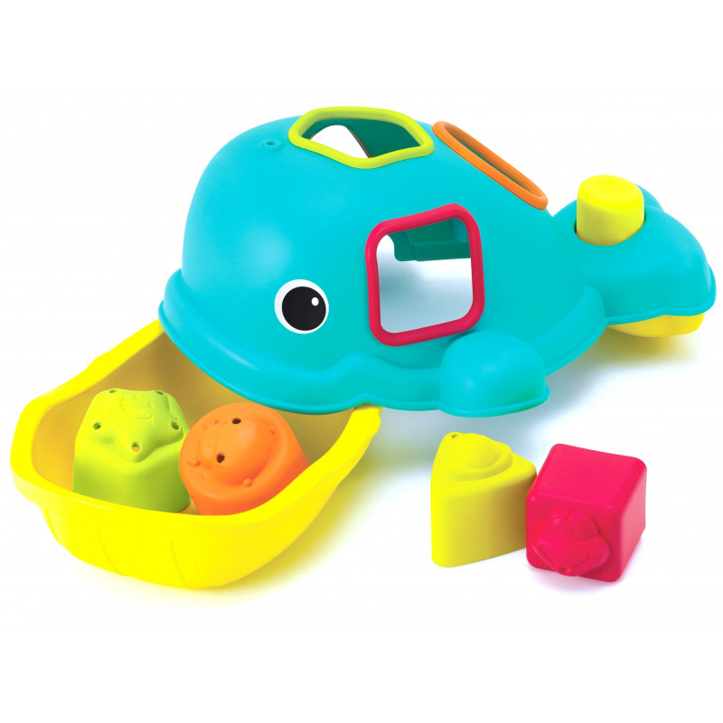 Infantino Orca the Whale Bath Shape Sorter™ Milk and Honey