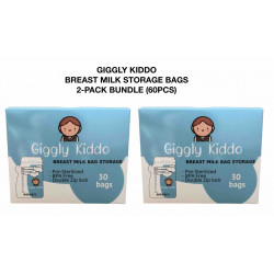 Giggly Kiddo Breastmilk Bags 2-Pack Bundle - 60pcs (7oz)