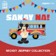 Zippies Mickey Jeepney Series 4-piece Reusable Storage Bag Set