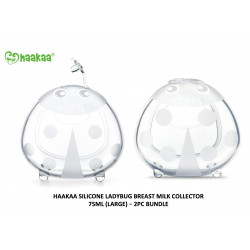 Haakaa Ladybug Silicone Breast Milk Collector 75ml/SMALL - 2pc Bundle