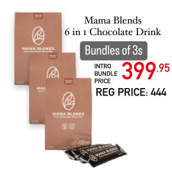 Mama Blends 6 in 1 Chocolate Drink - 3 Pack Bundle