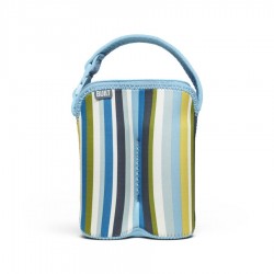 BUILT NY Two Bottle Tote - Baby Blue Stripe