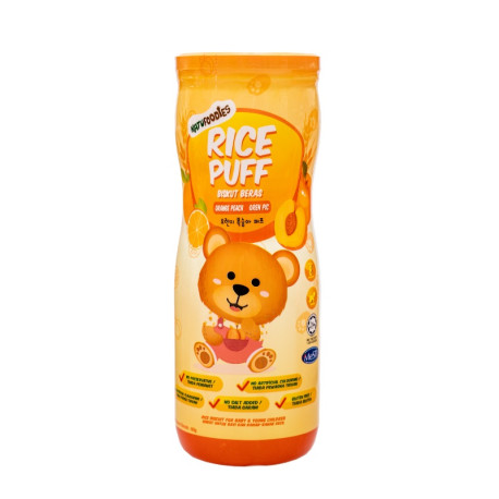 Natufoodies Rice Puffs - Orange Peach