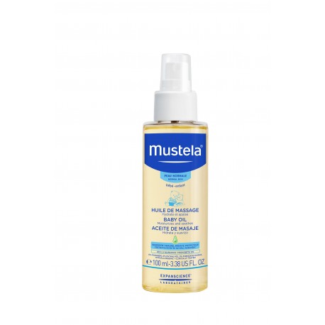 mustela huile de massage baby oil