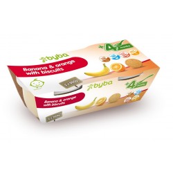 Byba Banana and Orange with Biscuits 2x200G