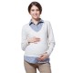 Mamaway Button Up Collared 2PC Maternity & Nursing Blouse